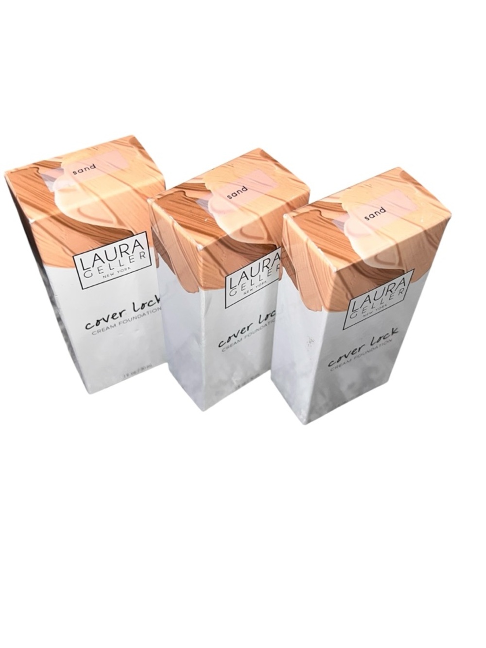 Laura Geller Cream Foundation Trio in Sand - Neutral Beige